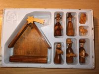 Mini Holz Weihnachts Krippe mit Figuren Bayern - Schöllkrippen Vorschau