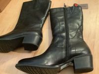 Stiefel Gr 39 von Tamaris schwarz Leder mit Absatz Sachsen-Anhalt - Zeppernick Vorschau