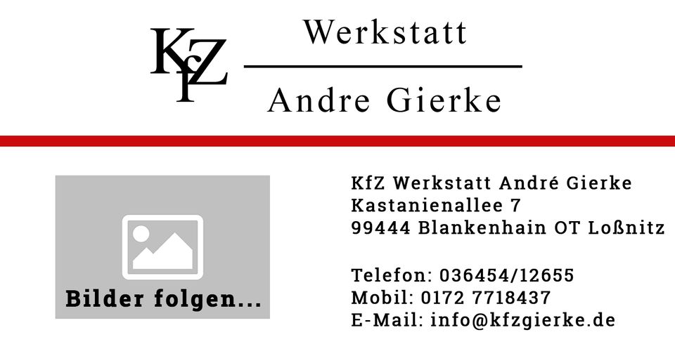 KFZ-Zulassungsservice, Fahrzeuganmeldungen, Fahrzeugabmeldungen in Blankenhain