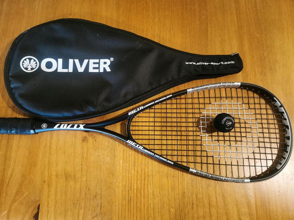 Squash Set Oliver XT 707 mit 4 Bällen und Hülle in Neukirch