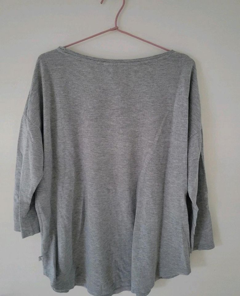 T-Shirt grau Rundhals 3/4 Arm in Ilshofen