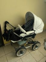 Emmaljunga Mondial weiß Leder Kinderwagen Berlin - Neukölln Vorschau