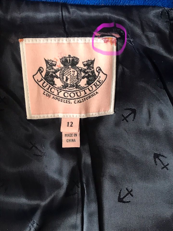 ♥️JUICY COUTURE Matrosen Jacke Gr. 12 J. in Saarbrücken