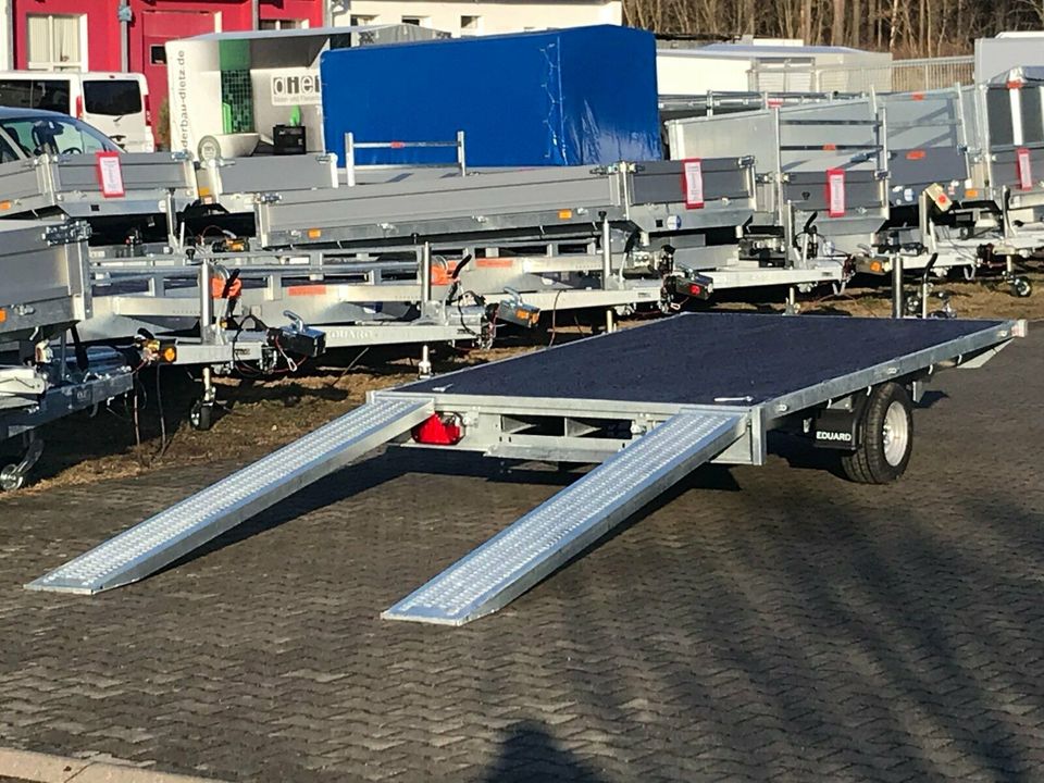 ⭐️ Eduard Auto Transporter 1500 kg 330x180  Rampen Winde 56 in Schöneiche bei Berlin