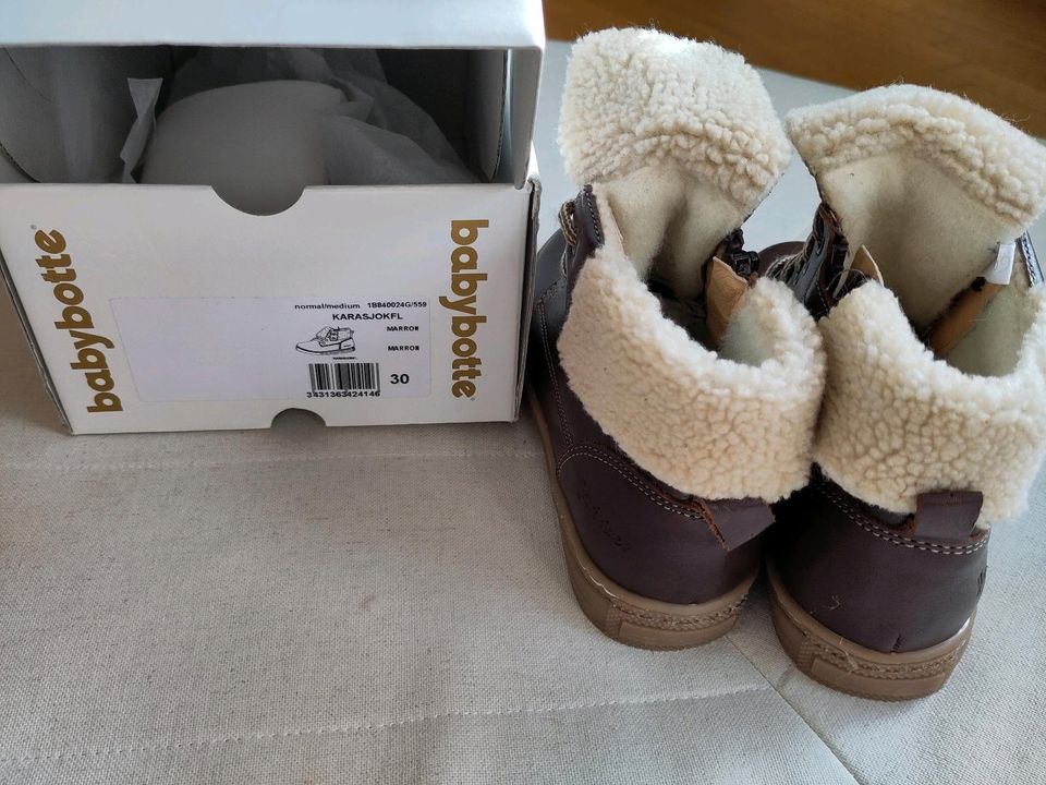 Babybotte Winterschuhe mit Warmfutter Gr. 30 neu in Kamp-Lintfort