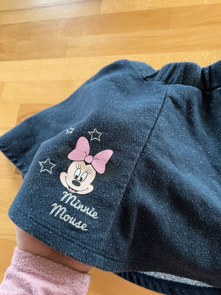 Disney Rock C&A 110 Minnie Mouse Maus Blau Glitzer Warm Dick in Großenlüder