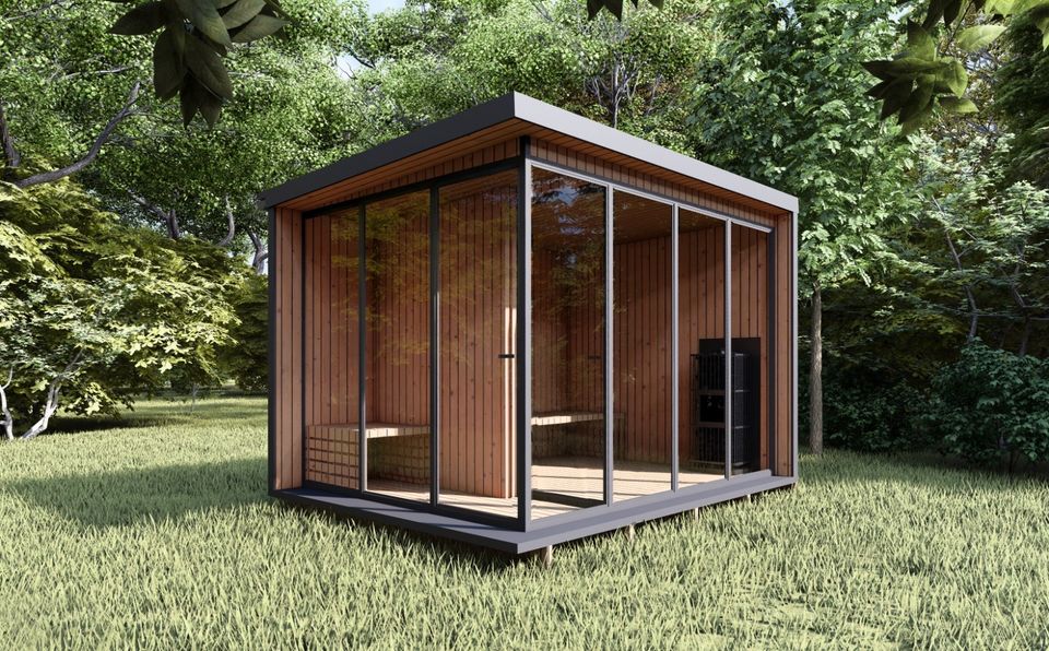 Garten Outdor Sauna FassSauna  LAPONIA 3,24x2,42 m auch nach Maß in Görlitz