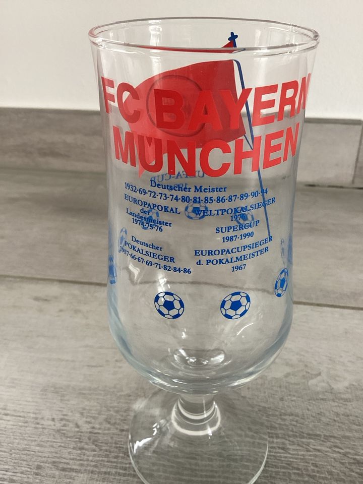 Bayern München Bierglas UEFA Cup 1996 in Erfurt