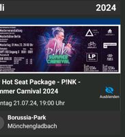 1 Ticket  VIP HOT SEAT PACKAGE PINK Konzert 21.07.2024 Nordrhein-Westfalen - Jüchen Vorschau