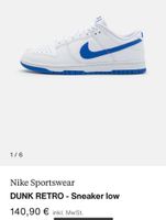 Nike Dunk Low Retro White Blue ❗️Neuwertig Gr.44❗️ Nordrhein-Westfalen - Gelsenkirchen Vorschau