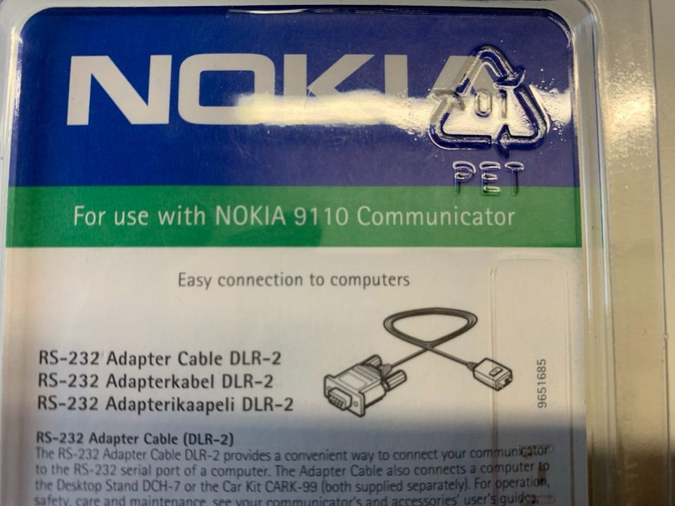 Nokia Adapterkabel RS232 9110 Communicator in Schefflenz