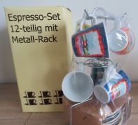 Espresso-Set 12-teilig mit Metall-Rack **NEU** Bayern - Krumbach Schwaben Vorschau