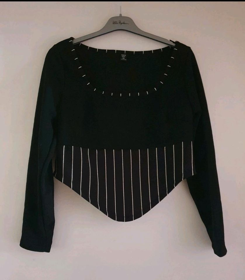 Neues schwarzes Shirt im Mieder-Stil von Shein Curve, Gr.  2XL in München