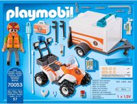 Playmobil City Life 70053 Quad mit Rettungsanhänger + Sanitäter Nordrhein-Westfalen - Unna Vorschau