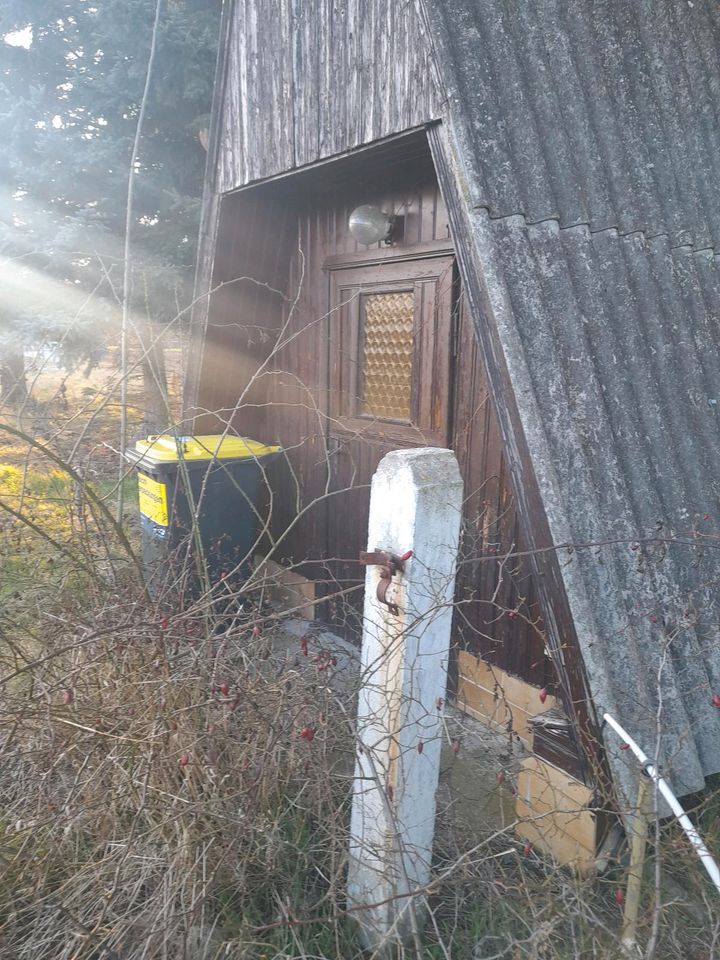 Gartengrundstück mit Finnenhütte und Geräteschuppen in Annaburg