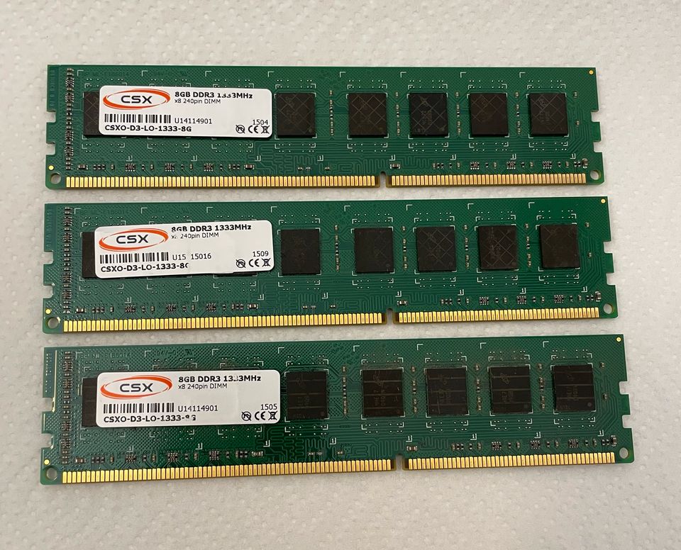 Arbeitsspeicher RAM 8GB CSX DDR3 1333 MHz in Bornheim