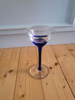 Kerzenhalter Glas Kugelkerze blau mit Stiel Hessen - Flieden Vorschau