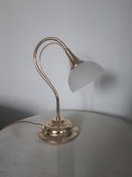 Alte Lampe Tischlampe Messing mit Opalglas Schirm Hessen - Biblis Vorschau