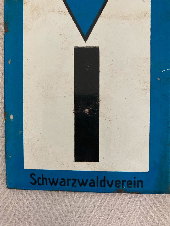 Emailleschild Schwarzwaldverein 70/80er Jahre in Beesten