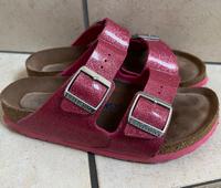 Birkenstock mit 2 Schnallen pink Glitzer Größe 37 Bayern - Obertraubling Vorschau