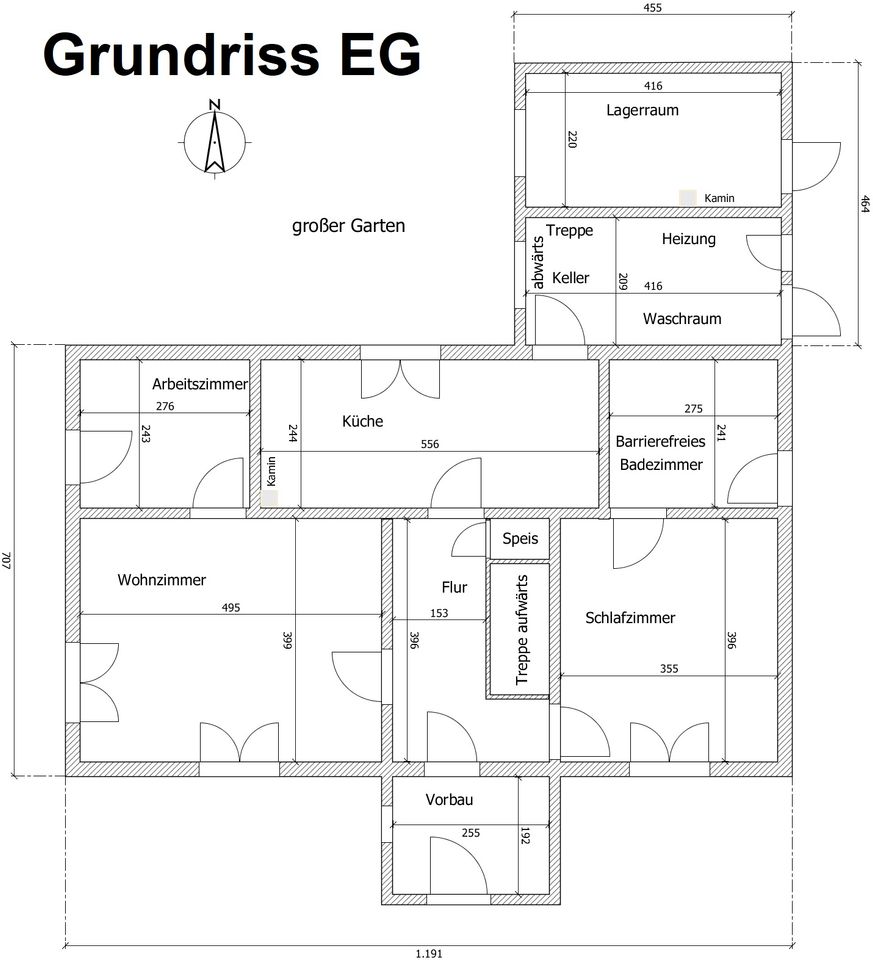 Einfamilienhaus mit großem Garten und Scheune (bezugsfertig)!!! in Höchheim