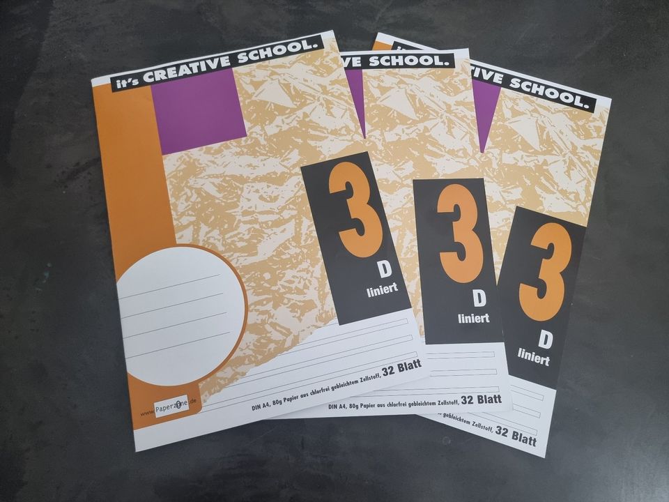 Drei Hefte Set Paperzone Heft A4 Lineatur 3 32 Blatt Neu in  Baden-Württemberg - Remseck am Neckar | Büro & Schreibwaren kaufen | eBay  Kleinanzeigen ist jetzt Kleinanzeigen