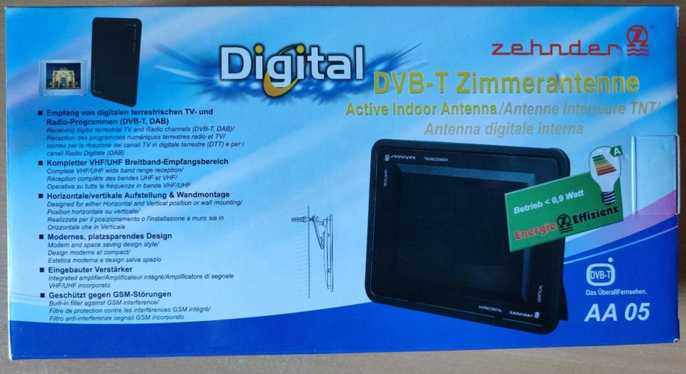 Zehnder AA05 digitale aktive DVB-T (DAB) Zimmerantenne, Neuwertig in Hamm