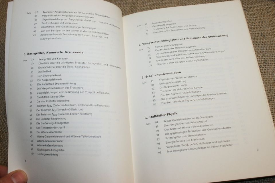 5 x Transistortechnik Schaltkreise Rundfunktechnik Transistor in Weimar