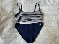 Bikini H&M Blau weiß gestreift 46 XXL Bayern - Durach Vorschau