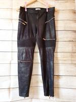 Hose Zara schwarz matt glänzend 36 S Sachsen - Olbernhau Vorschau