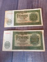 2x  DDR Banknote 50 Deutsche Mark 1948 Notenbank sehr selten Bayern - Gemünden a. Main Vorschau