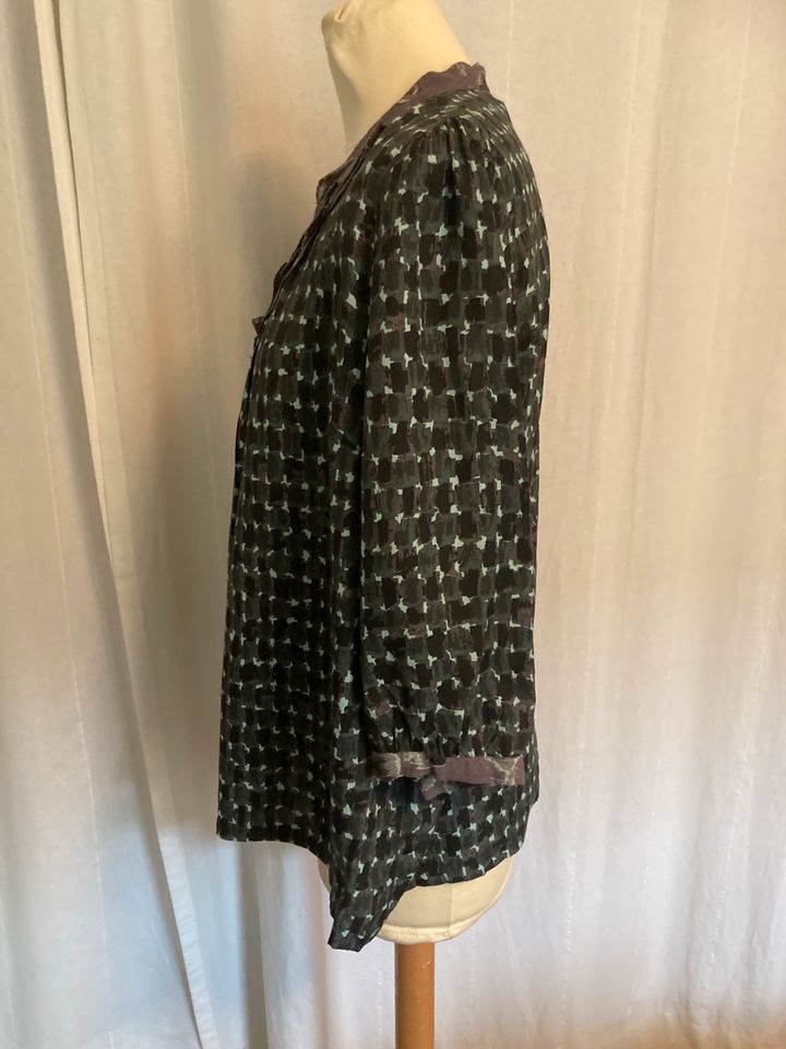 Noa Noa Oversize Tunika Bluse schwarz grün Gr. S M 36 38 in Freiburg im Breisgau