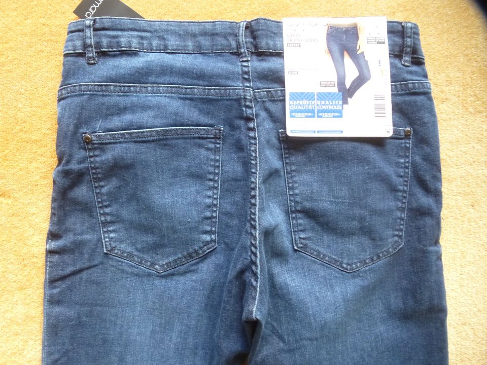 Esmara Super Skinny Jeans Hose mittelblau blau 38 S M NEU Lidl in Guldental