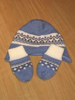 Baby Strick-Set Mütze Handschuhe Fäustlinge ca.6 Monate TOP Sachsen-Anhalt - Bitterfeld Vorschau