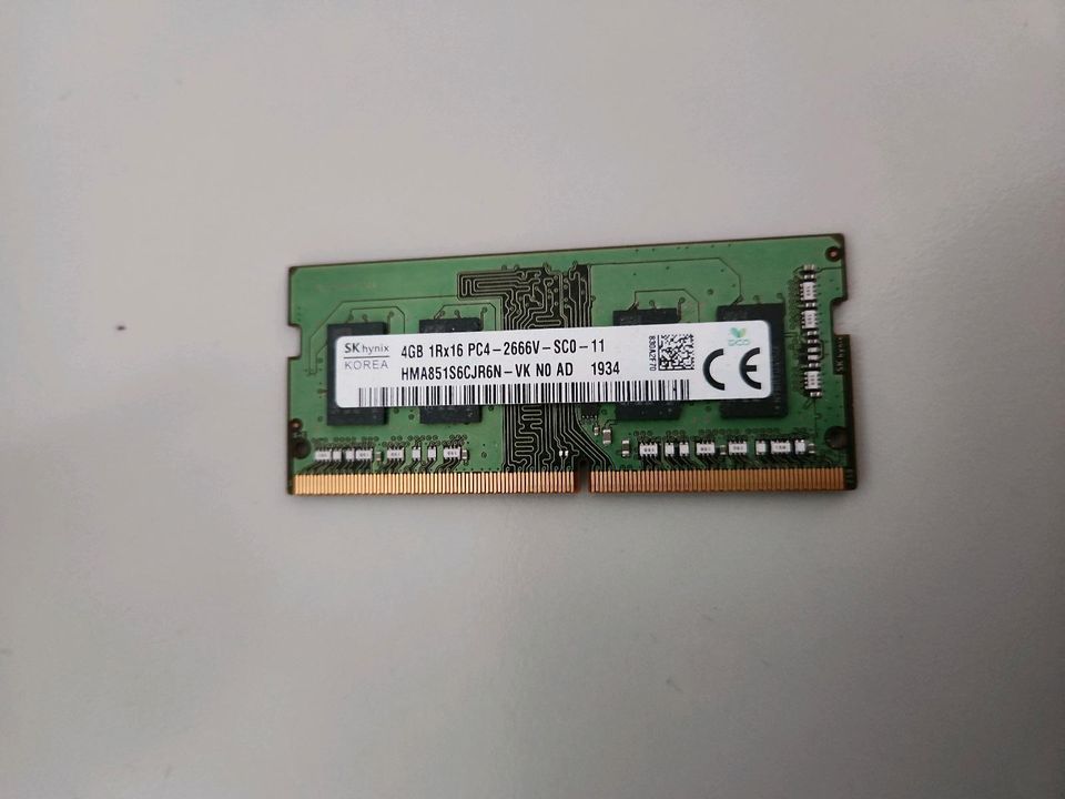 Notebook RAM 4GB / SKhynix in Neunkirchen-Seelscheid