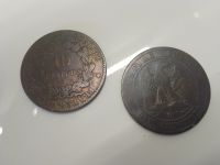 Münzen 2 x Frankreich 1855 & 1877 Sachsen - Delitzsch Vorschau