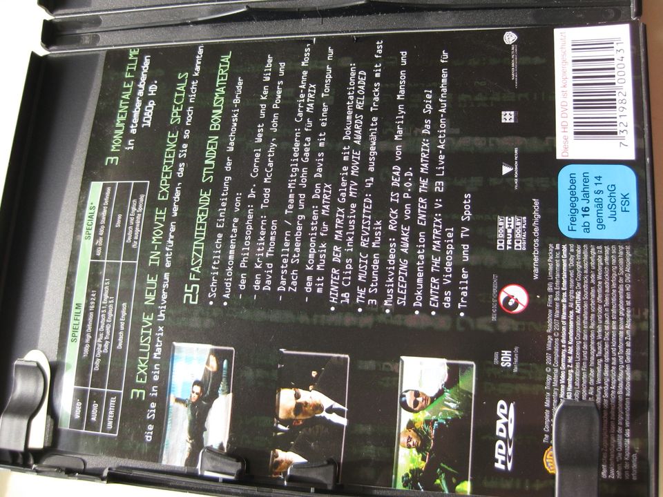 MATRIX HD-DVDs Revolutions/Matrix Reloaded alle 3 Filme BOX-Set in Heidenau