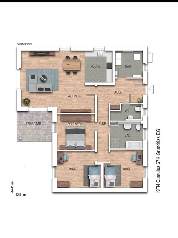 KFN-förderfähiger Bungalow 132 m² - voll ausgestattet - Heinz von Heiden GmbH Massivhäuser in Winsen (Luhe)