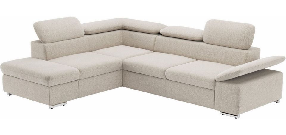 Ecksofa Cord Beige Macciatto 272x226cm Schlaffunktion Bettfunktio in Köln