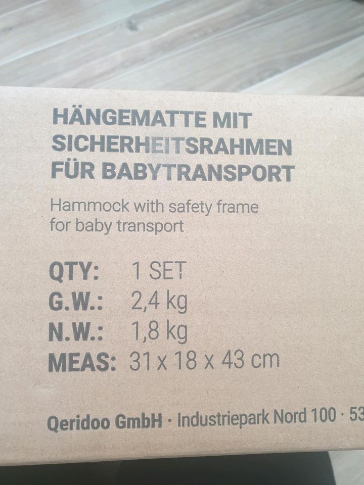 Qeridoo Baby-Hängematte für Fahrradanhänger in Bad Bentheim