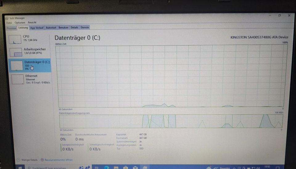 WIN11 Pro,Notebook Lenovo ThinkPad L512,i3,SSD480GB,Office2021Pro in Völklingen