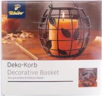 Deko-Korb mit Kerze aus pulverbeschichtetem Metall - Neu und OVP Baden-Württemberg - Freiberg am Neckar Vorschau