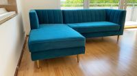 Letzter Chance Ecksofa + Sessel top Zustand Seafoam Blue Velvet Stuttgart - Stammheim Vorschau