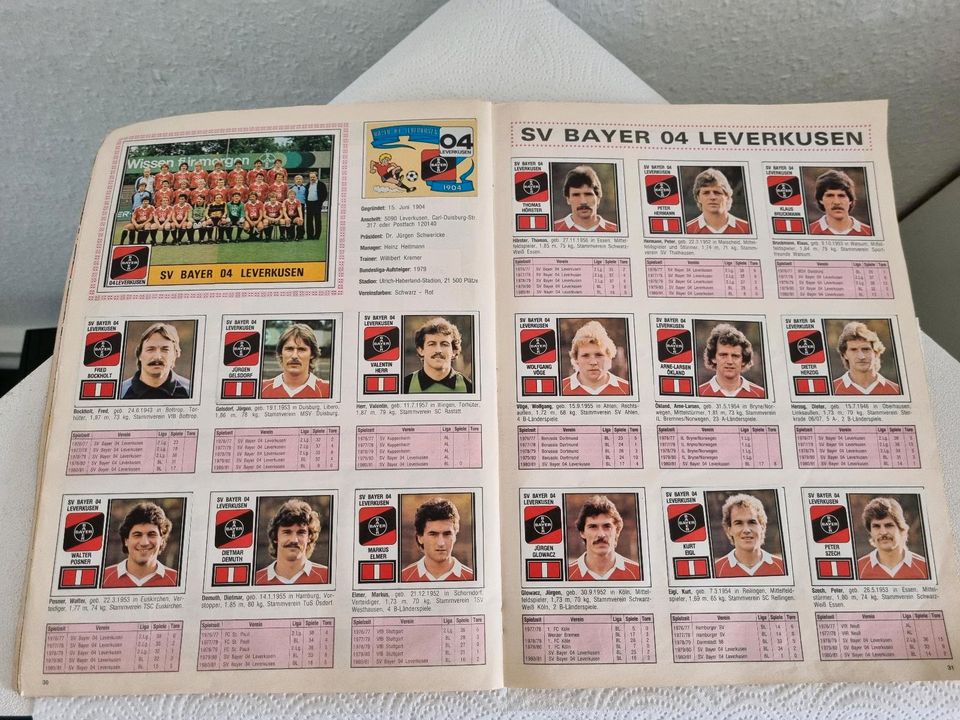 PANINI FUSSBALL SAMMELALBUM 81 DEUTSCHE FUSSBALL-BUNDESLIGA in Duisburg