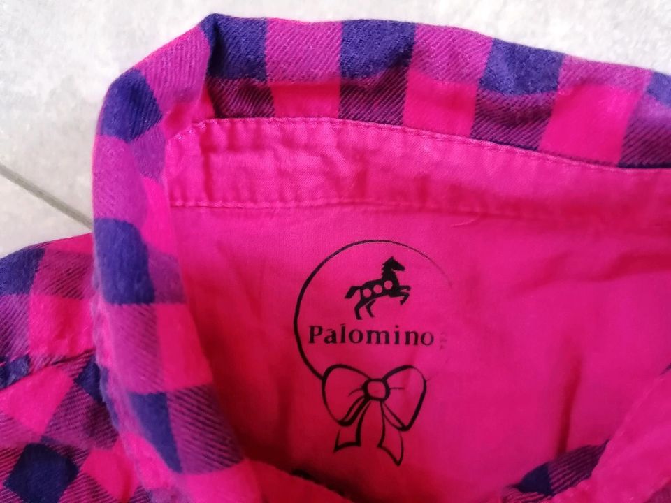 PALOMINO Bluse 128 pink blau kariert Mädchen in Parsberg