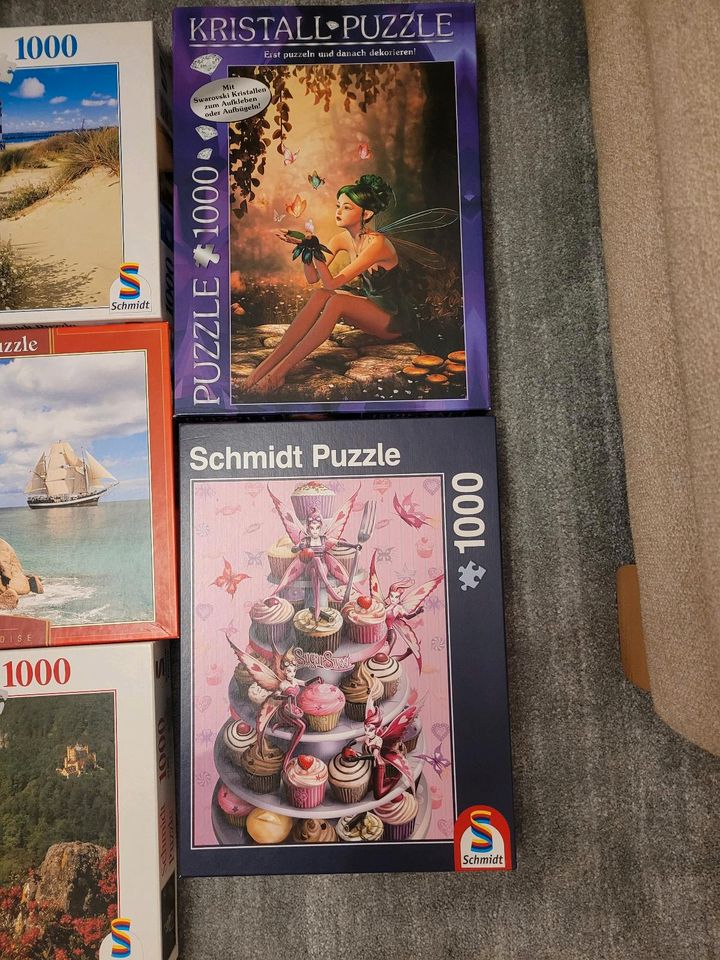 Puzzle 1000-2000 Teile Ravensburger und Schmidt Palmen, Stadt in Kirchberg