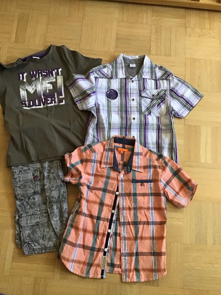 S.Oliver Bekleidungspaket, jungen, Kinder, Größe 128; Hemd, Hose, in Twist