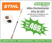 STIHL AKKU-HOCHENTASTER HTA 50 SET MIT AKKU & STANDARDLADEGERÄT Niedersachsen - Ostrhauderfehn Vorschau