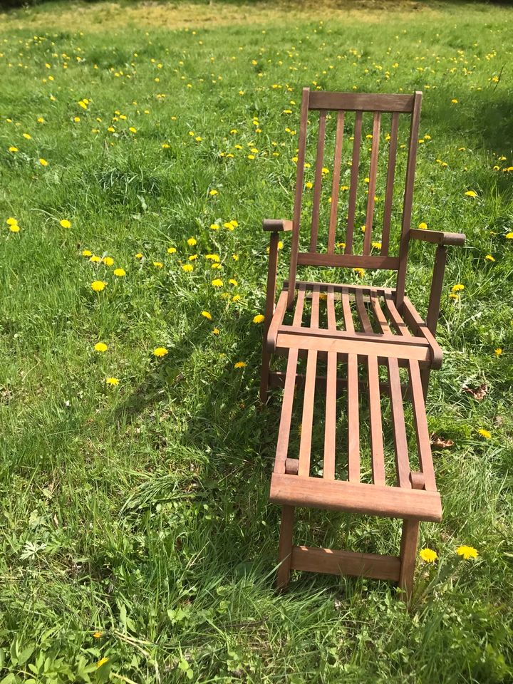 Liegestuhl Teak Holz in Raschau-Markersbach