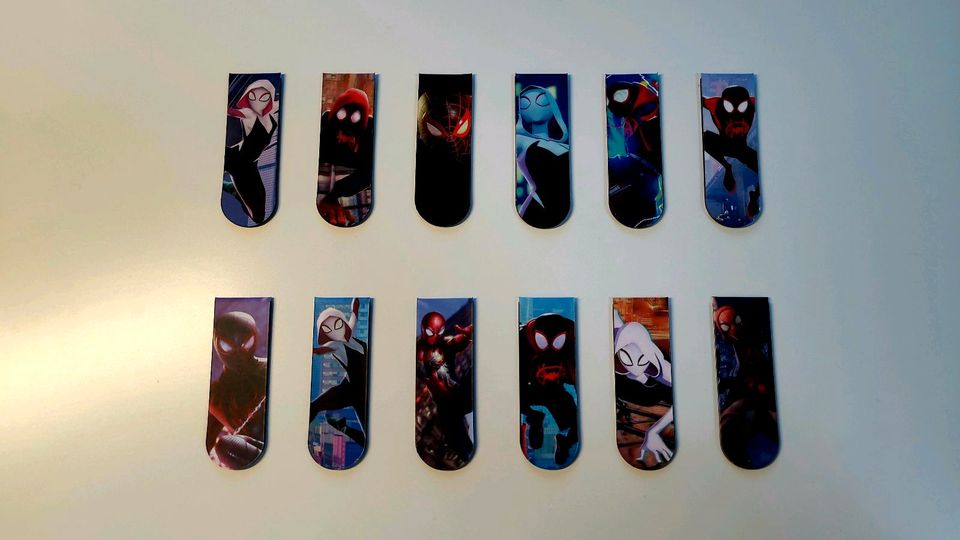 12 Magnet Lesezeichen Spiderman Marvel in Schöffengrund